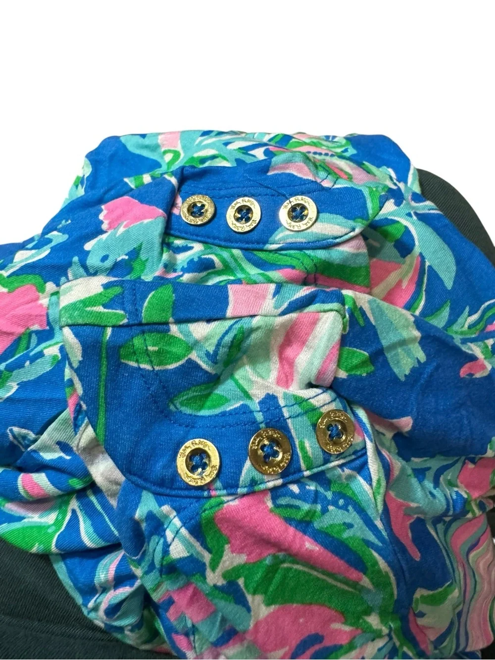 Lilly Pulitzer Blue Pink Green Floral Shift Dress HTF RARE XXL - Picture 6 of 6